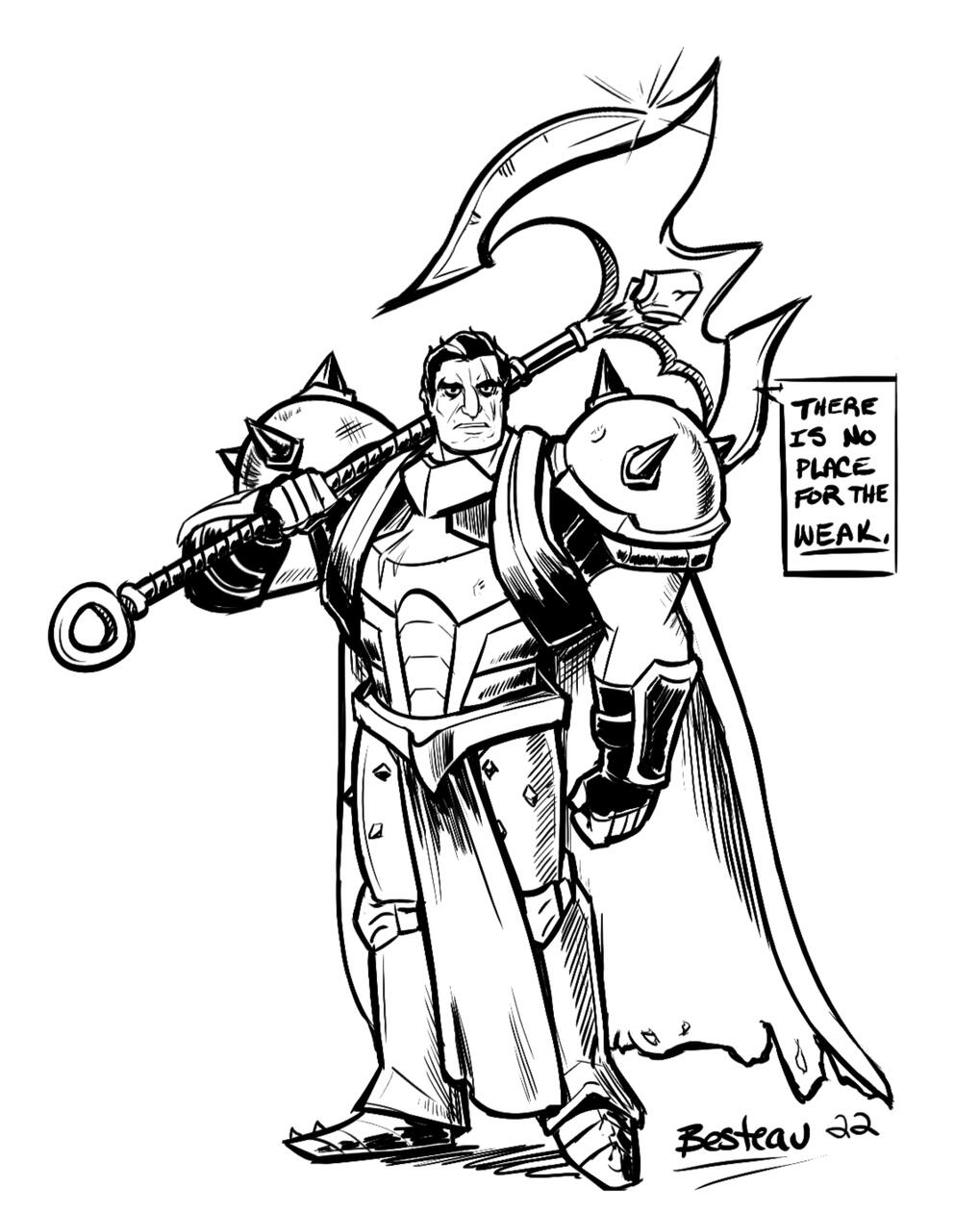 Darius in Batman Animated Series Style