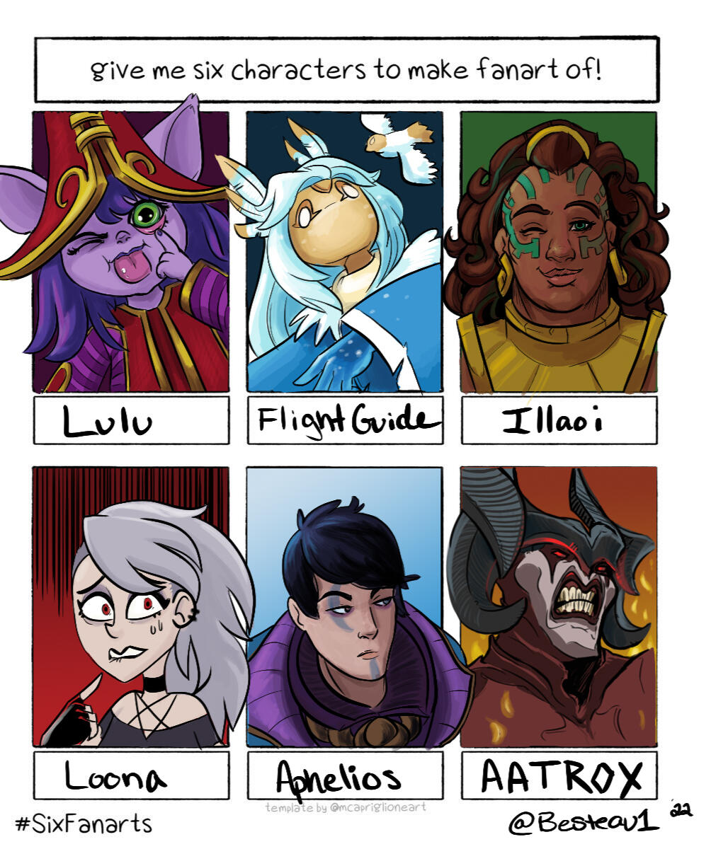 Six Fanart Art Prompt