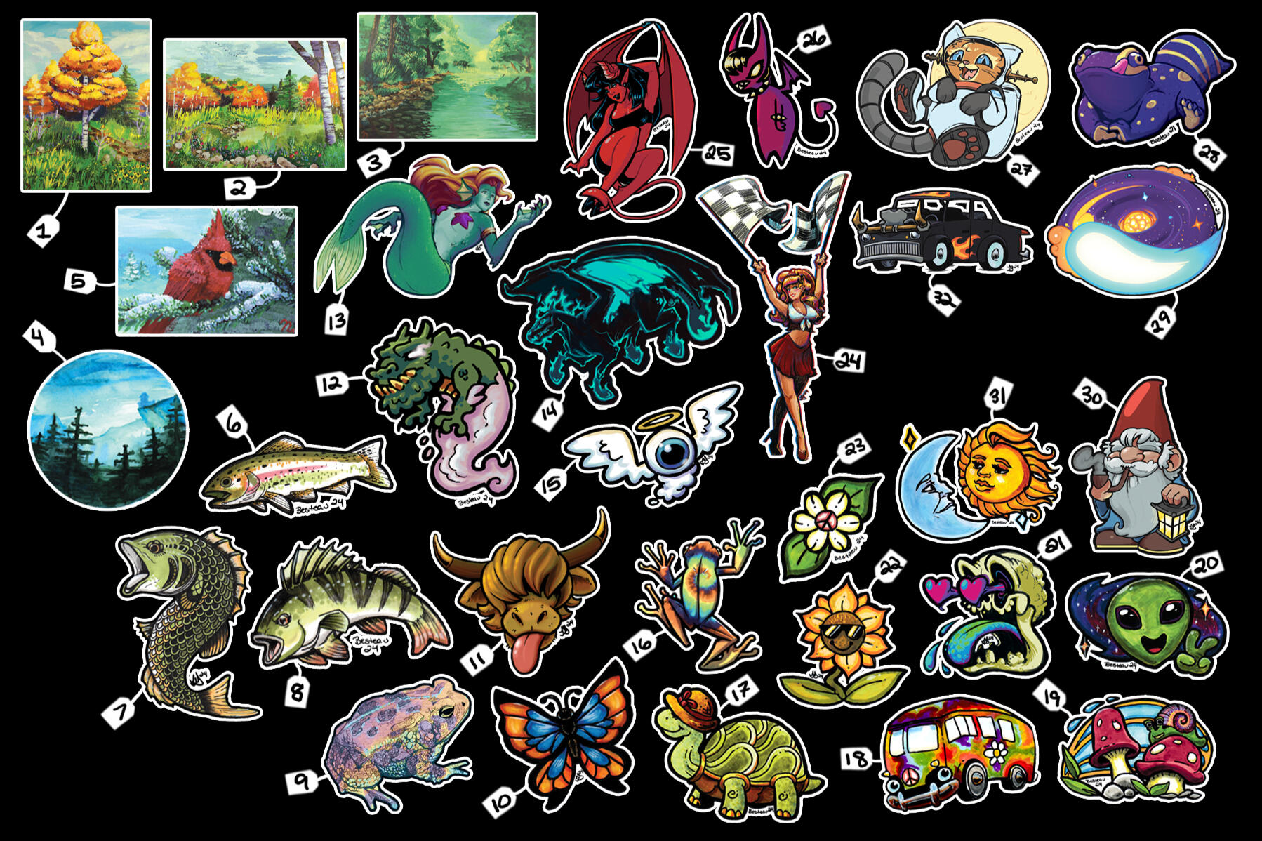 Sticker Selection