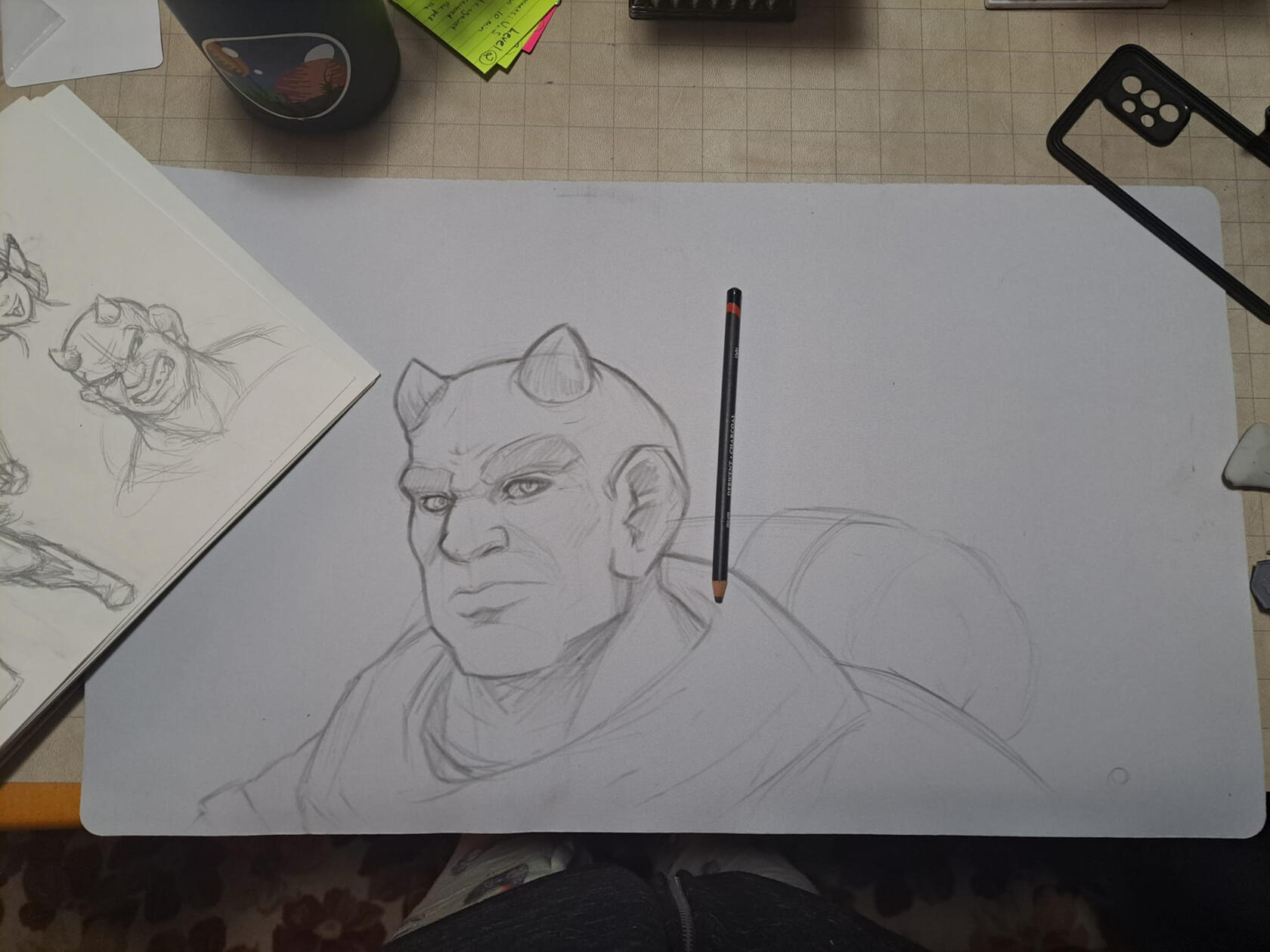 Mouse Pad with Concept Sketches