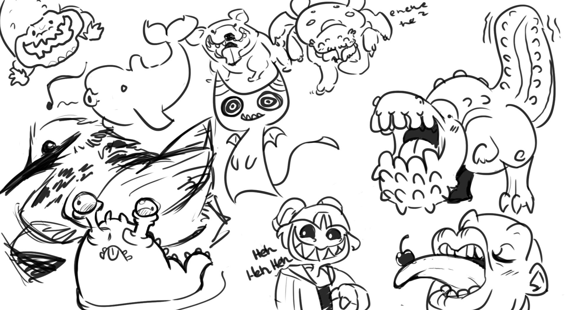 Silly Warm Up Doodles