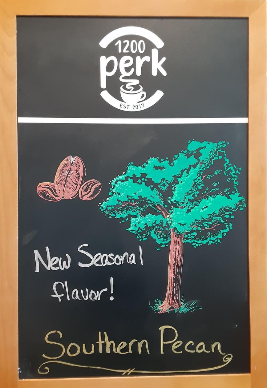 Pecan Chalkboard Advert