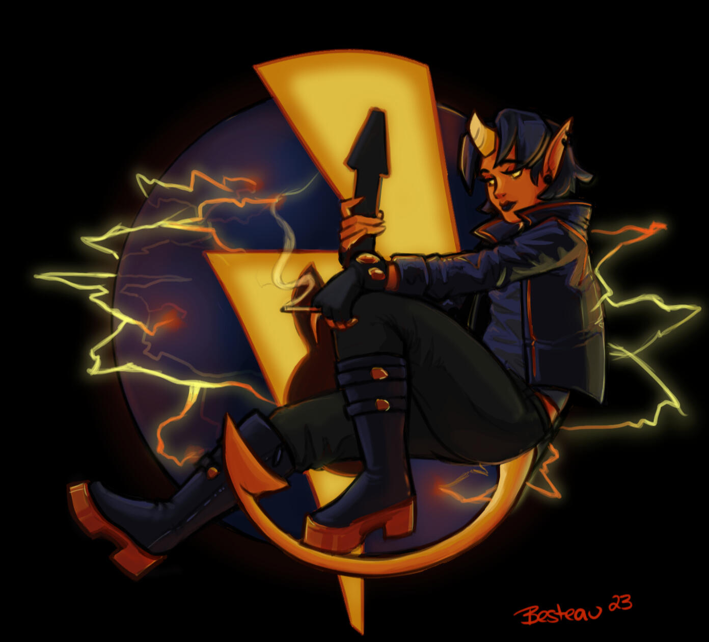 &quot;Bolt&quot; Eventide; D&amp;D Tiefling Bard